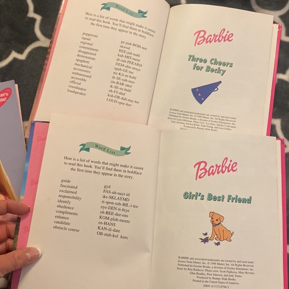 Set of 2 Barbie and Friends book club hardcover books from 1998 - Picture 5 of 7